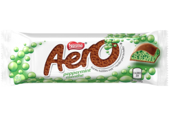 AERO Peppermint Bubble Chocolate Bar, 41 grams.