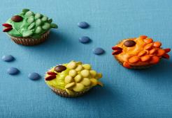 SMARTIES Chololate Fish Cupcakes recipe. Colourful and fun recipe for kids.