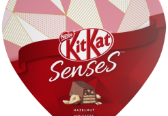 KIT KAT Senses Chocolat aux Noisettes, 183 grammes dans une boîte Saint Valentin en forme de coeur