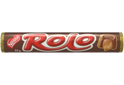 ROLO, morceaux de chocolat lisse et caramel, 52 grammes.